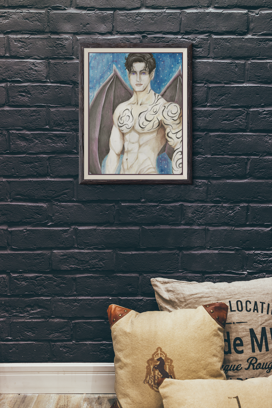 Rhysand | Coming Soon · Night Court Tattoo Fantasy Watercolor Print