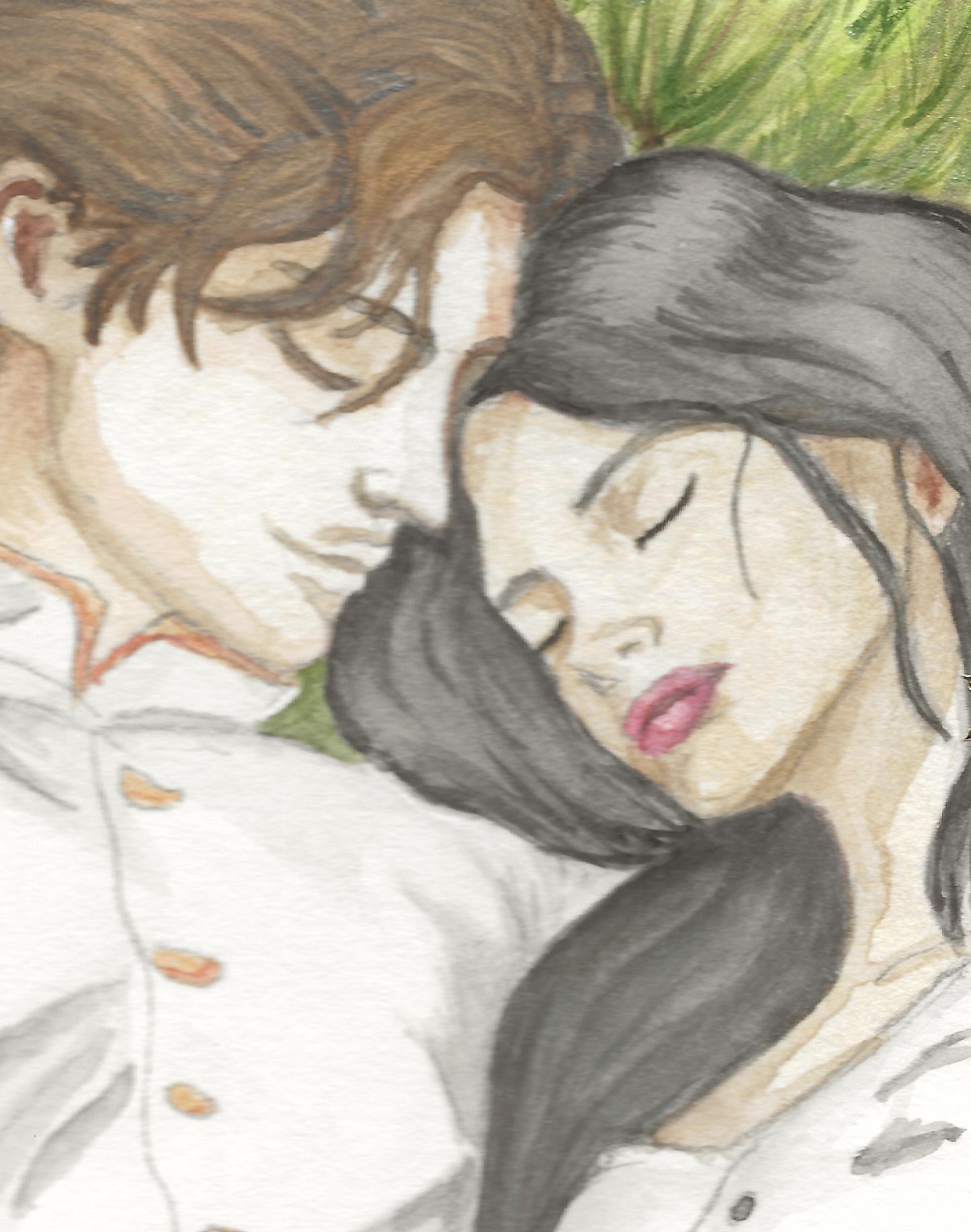 Vin & Elend | Fantasy Romance Watercolor Art Print