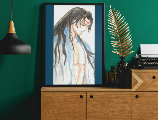 Susebron God King Fantasy Watercolor Art Print