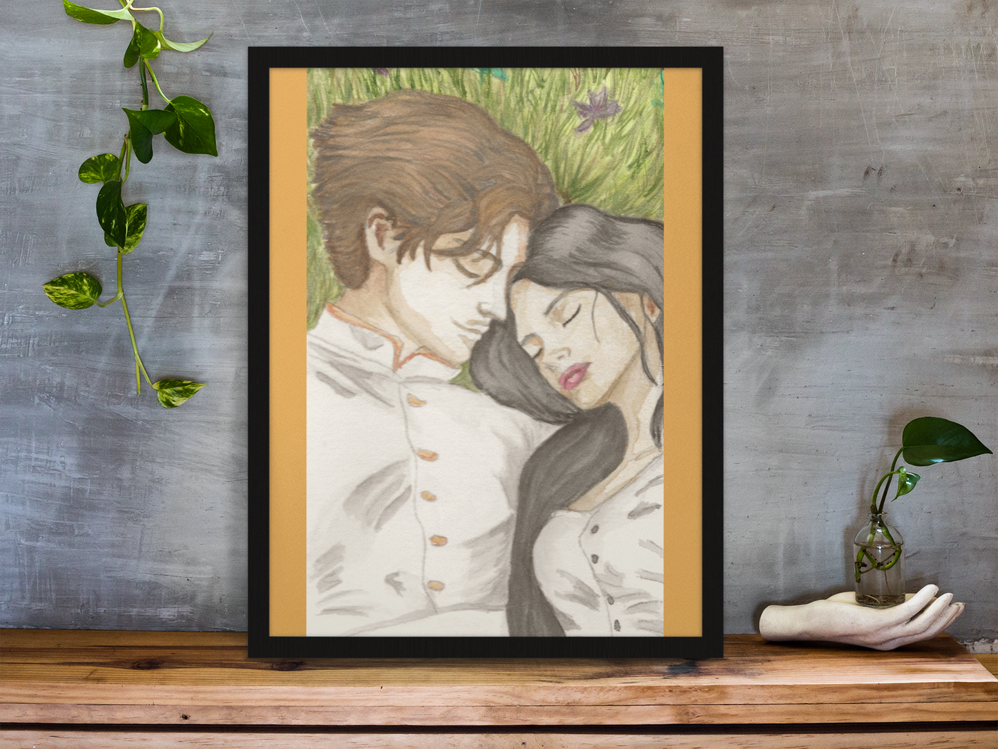 Vin & Elend | Fantasy Romance Watercolor Art Print