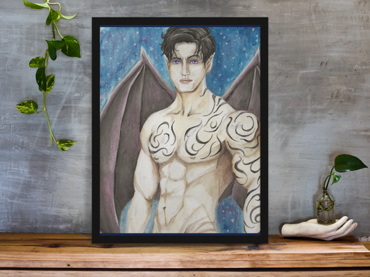 Rhysand | Coming Soon · Night Court Tattoo Fantasy Watercolor Print