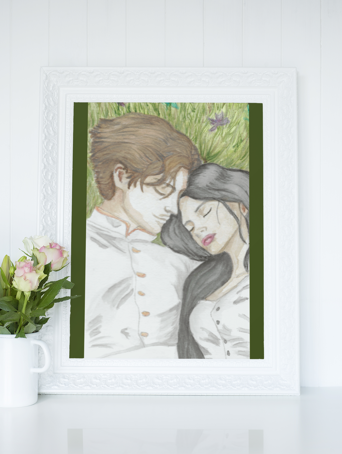 Vin & Elend | Fantasy Romance Watercolor Art Print